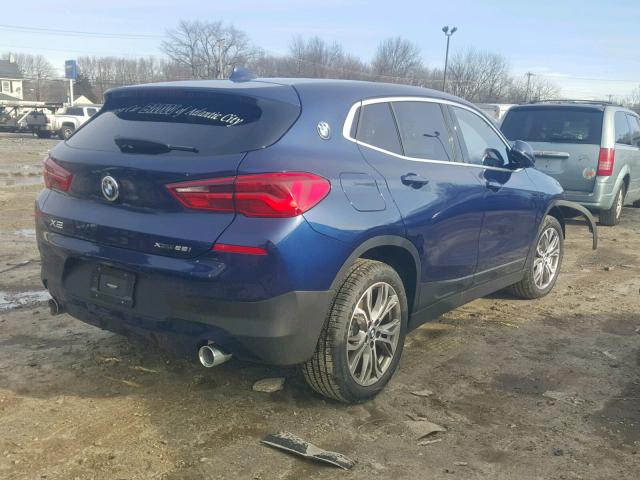 WBXYJ5C36JEF72624 - 2018 BMW X2 XDRIVE2 BLUE photo 4