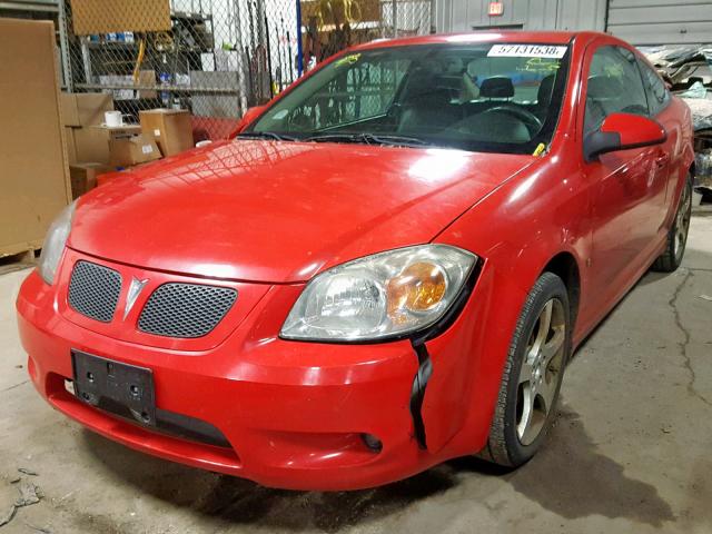 1G2AN18B687207579 - 2008 PONTIAC G5 GT RED photo 2