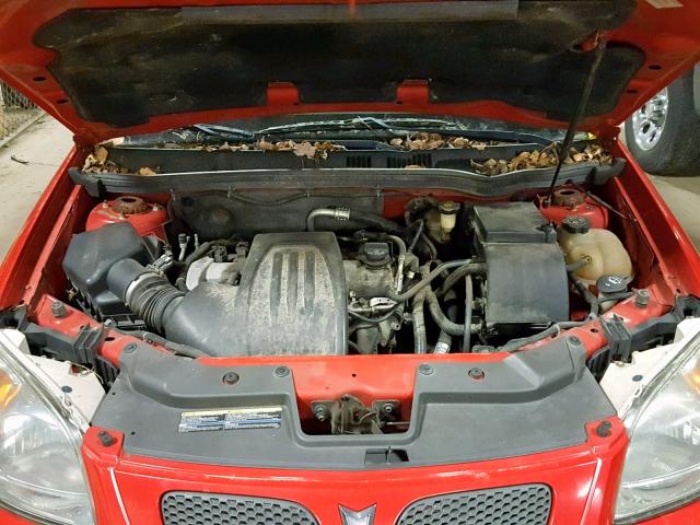 1G2AN18B687207579 - 2008 PONTIAC G5 GT RED photo 7