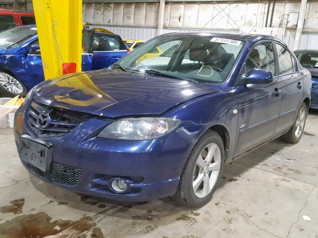 JM1BK323351302623 - 2005 MAZDA 3 S BLUE photo 2