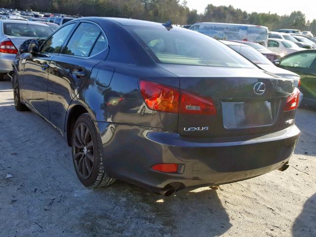 JTHCK262085017793 - 2008 LEXUS IS 250 GRAY photo 3