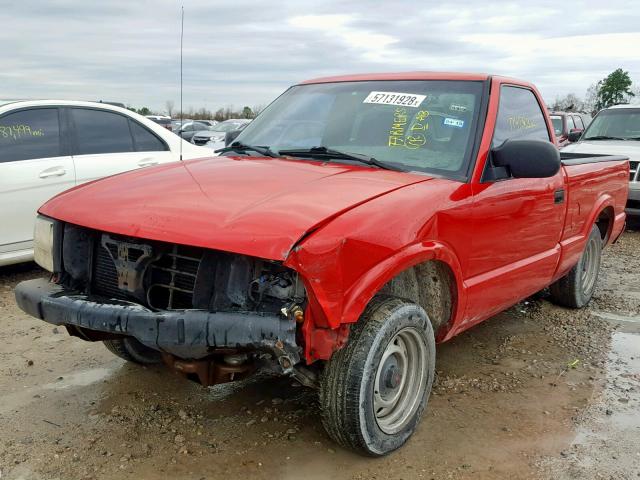 1GTCS1444Y8171261 - 2000 GMC SONOMA RED photo 2