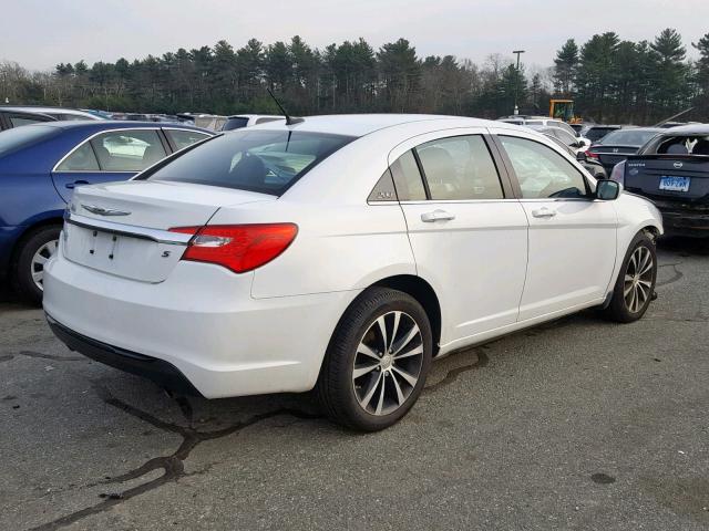 1C3CCBHG6CN178671 - 2012 CHRYSLER 200 S WHITE photo 4