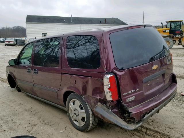 1GNDV23L16D148039 - 2006 CHEVROLET UPLANDER L MAROON photo 3