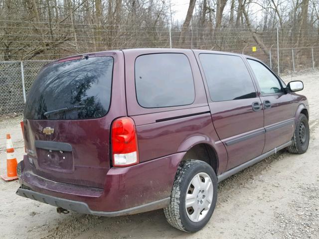 1GNDV23L16D148039 - 2006 CHEVROLET UPLANDER L MAROON photo 4