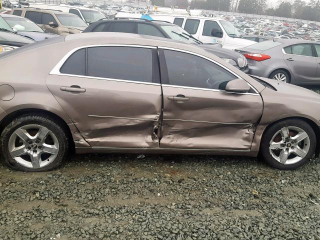 1G1ZC5E03AF312423 - 2010 CHEVROLET MALIBU 1LT ყავისფერი ფოტო 9