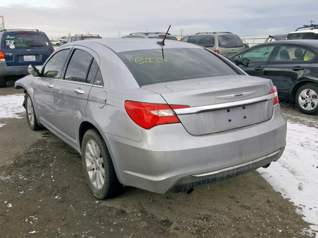 1C3CCBCG5EN135725 - 2014 CHRYSLER 200 LIMITE SILVER photo 3