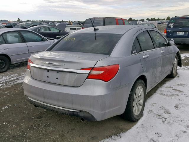 1C3CCBCG5EN135725 - 2014 CHRYSLER 200 LIMITE SILVER photo 4