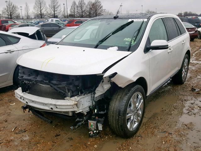 2FMDK3KC7DBC92525 - 2013 FORD EDGE LIMIT WHITE photo 2