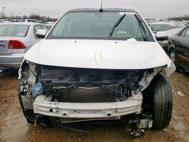 2FMDK3KC7DBC92525 - 2013 FORD EDGE LIMIT WHITE photo 9