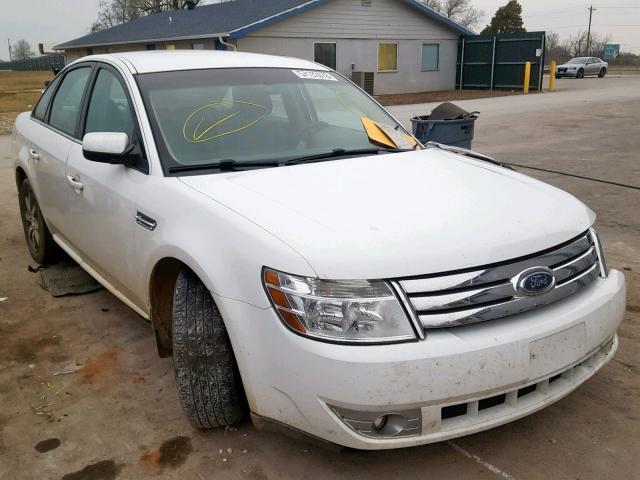 1FAHP24W18G141323 - 2008 FORD TAURUS SEL WHITE photo 1