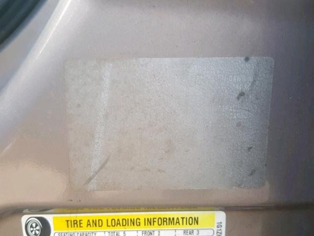 1G1ZH57B58F183806 - 2008 CHEVROLET MALIBU 1LT BROWN photo 10