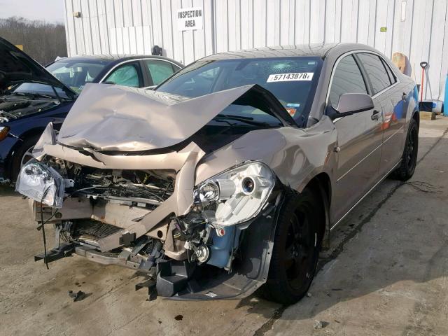 1G1ZH57B58F183806 - 2008 CHEVROLET MALIBU 1LT BROWN photo 2