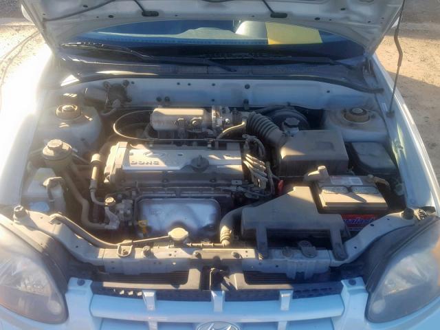 KMHCG45C15U653757 - 2005 HYUNDAI ACCENT GL BLUE photo 7