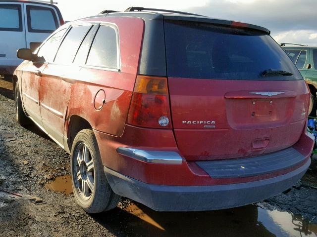 2C8GF68425R658888 - 2005 CHRYSLER PACIFICA T MAROON photo 3