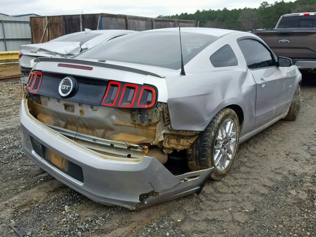 1ZVBP8CF1D5240537 - 2013 FORD MUSTANG GT SILVER photo 4