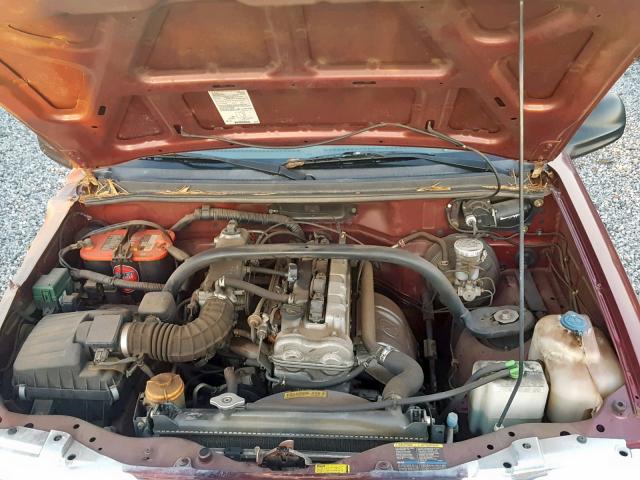 2CNBE13C836935408 - 2003 CHEVROLET TRACKER RED photo 7