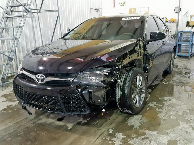 4T1BF1FKXHU372693 - 2017 TOYOTA CAMRY LE BLACK photo 2