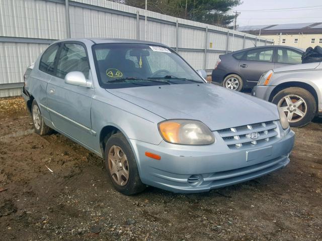 KMHCG35C63U249411 - 2003 HYUNDAI ACCENT GL BLUE photo 1