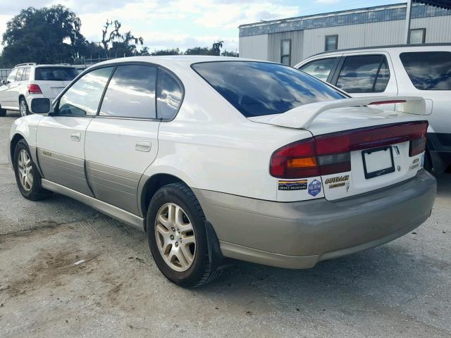 4S3BE686617214845 - 2001 SUBARU LEGACY OUT WHITE photo 3