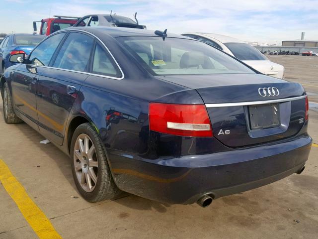 WAUDT74F95N047406 - 2005 AUDI A6 3.2 QUA BLUE photo 3