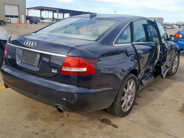 WAUDT74F95N047406 - 2005 AUDI A6 3.2 QUA BLUE photo 4