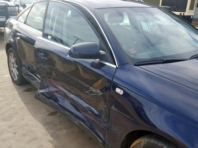 WAUDT74F95N047406 - 2005 AUDI A6 3.2 QUA BLUE photo 9