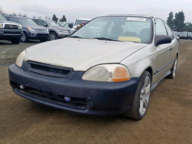 1HGEJ6222VL060387 - 1997 HONDA CIVIC DX TAN photo 2