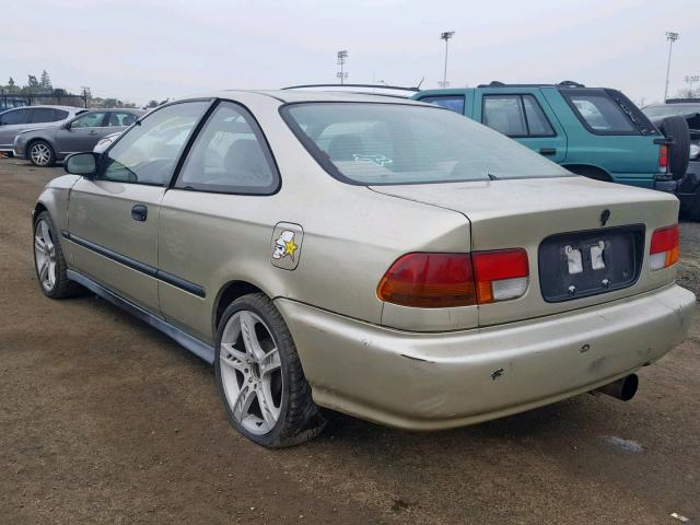 1HGEJ6222VL060387 - 1997 HONDA CIVIC DX TAN photo 3