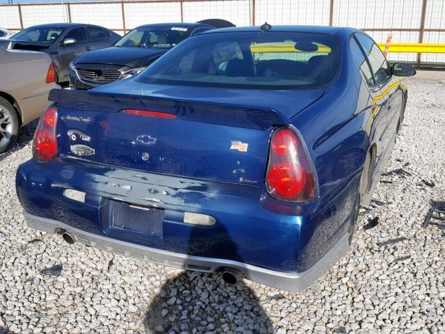 2G1WX12KX39253100 - 2003 CHEVROLET MONTE CARL BLUE photo 4