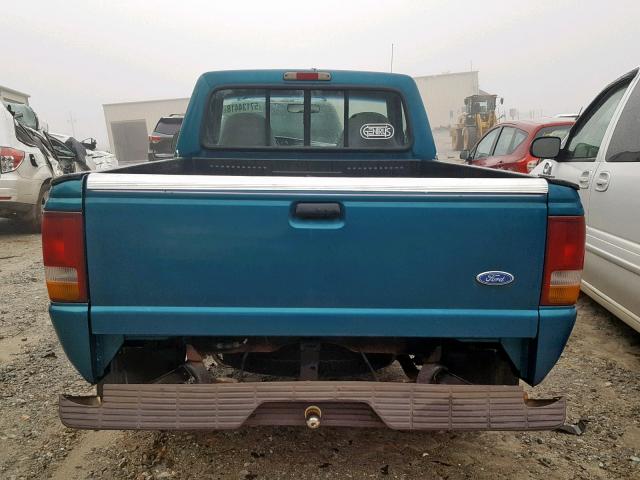 1FTCR10AXTUB41253 - 1996 FORD RANGER GREEN photo 9