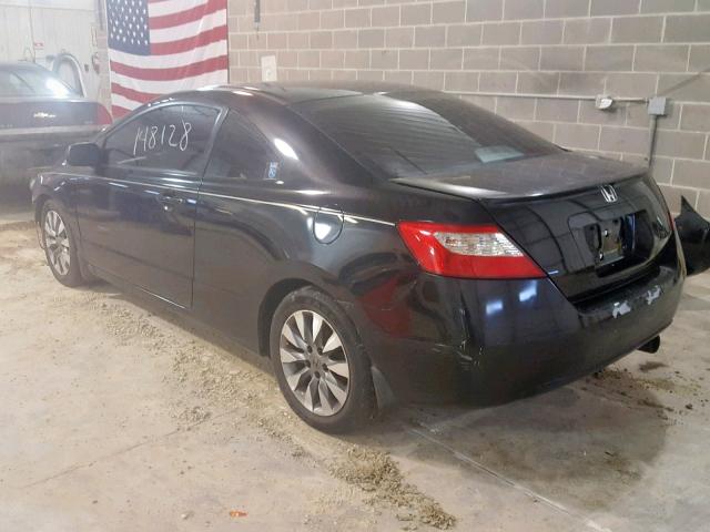 2HGFG12929H514448 - 2009 HONDA CIVIC EXL BLACK photo 3