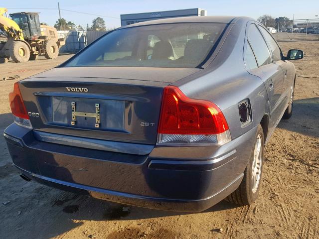 YV1RS592262558183 - 2006 VOLVO S60 2.5T BLUE photo 4