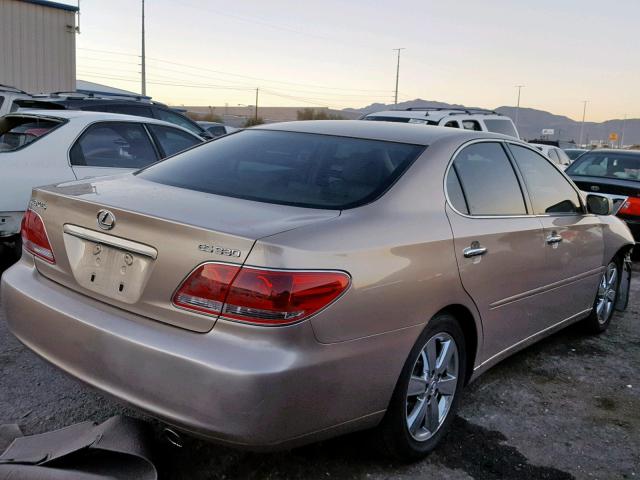 JTHBA30G555065553 - 2005 LEXUS ES 330 BEIGE photo 4