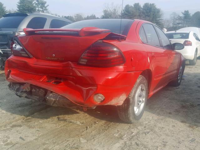 1G2NE52F04C111260 - 2004 PONTIAC GRAND AM S RED photo 4