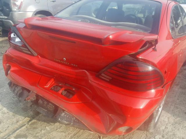 1G2NE52F04C111260 - 2004 PONTIAC GRAND AM S RED photo 9