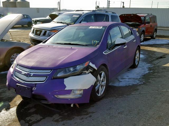 1G1RC6E44BU101804 - 2011 CHEVROLET VOLT PURPLE photo 2