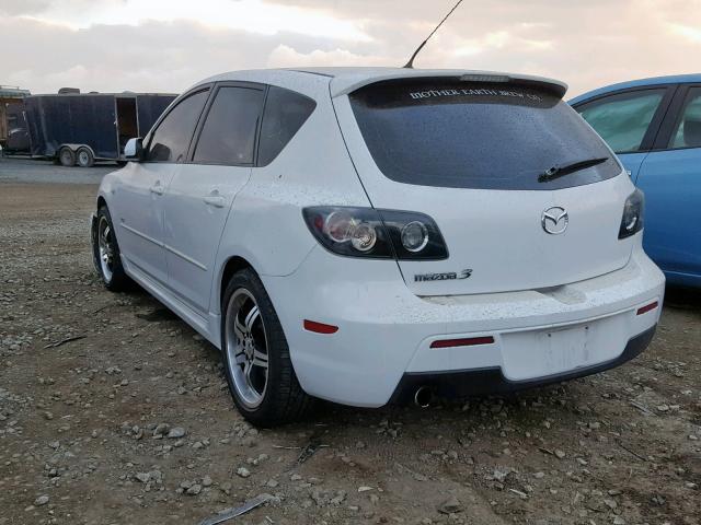 JM1BK343671604746 - 2007 MAZDA 3 HATCHBAC BLACK photo 3