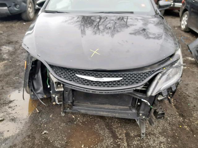 1C3CCCDG0FN610607 - 2015 CHRYSLER 200 S BLACK photo 7