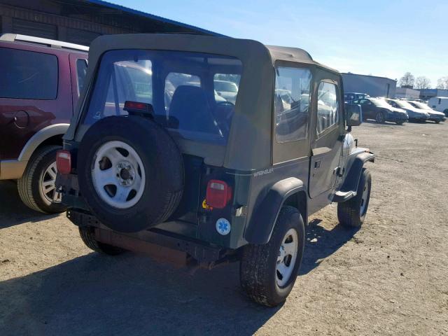 1J4FY19P7SP200130 - 1995 JEEP WRANGLER / GREEN photo 4