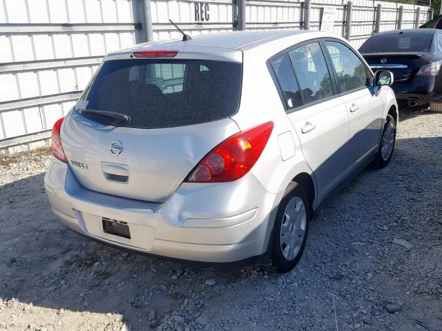 3N1BC1CP8AL373146 - 2010 NISSAN VERSA S SILVER photo 4