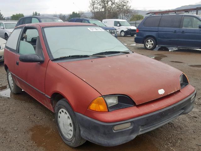 2C1MR2468P6718976 - 1993 GEO METRO RED photo 1