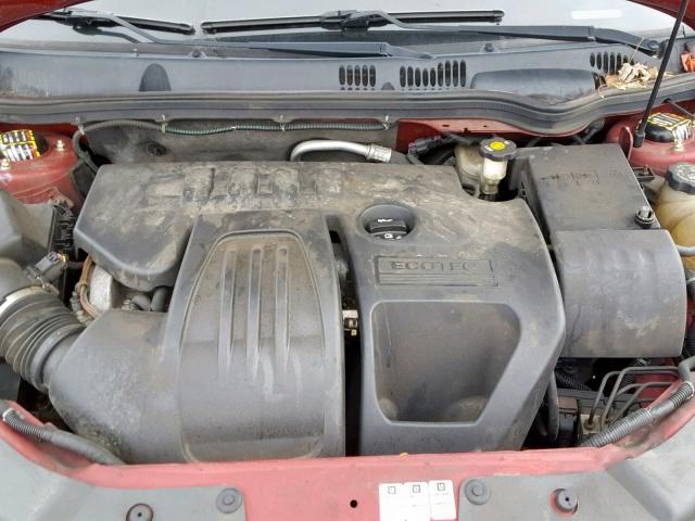 1G1AM55B477236242 - 2007 CHEVROLET COBALT SS RED photo 7