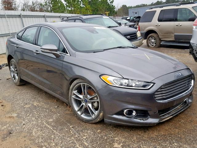 3FA6P0D92ER142037 - 2014 FORD FUSION TIT GRAY photo 1