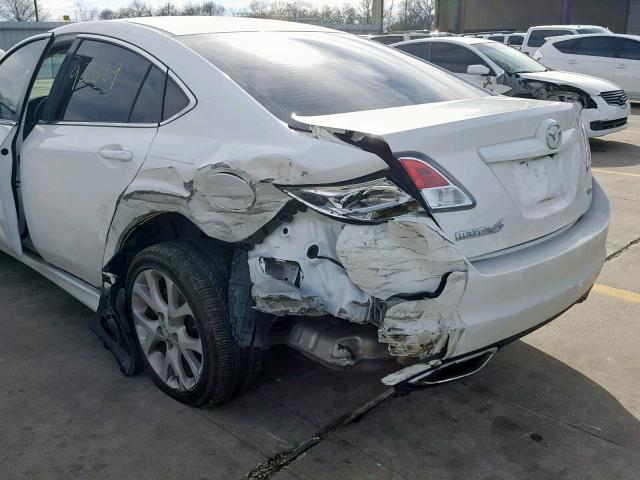 1YVHZ8CB0B5M04789 - 2011 MAZDA 6 S WHITE photo 9