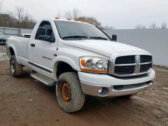 3D7KS26DX6G181076 - 2006 DODGE RAM 2500 S WHITE photo 1