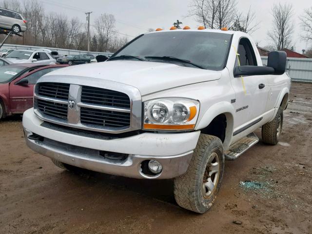 3D7KS26DX6G181076 - 2006 DODGE RAM 2500 S WHITE photo 2