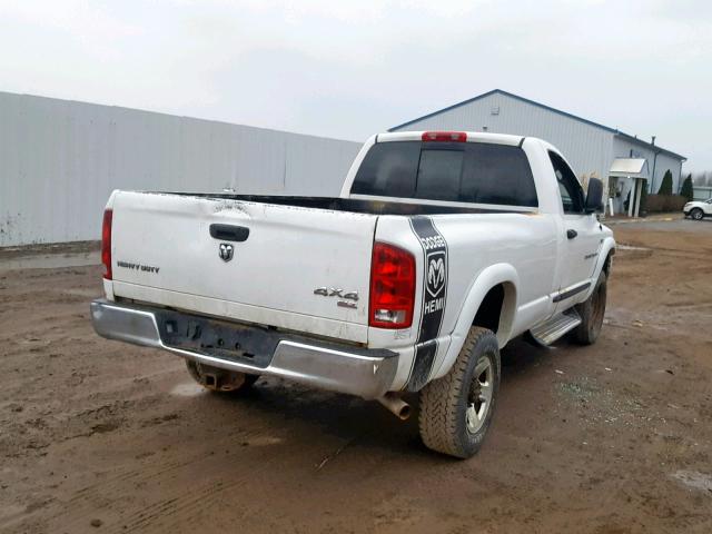 3D7KS26DX6G181076 - 2006 DODGE RAM 2500 S WHITE photo 4