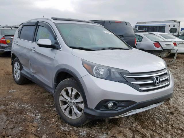 2HKRM4H75EH675812 - 2014 HONDA CR-V EXL SILVER photo 1