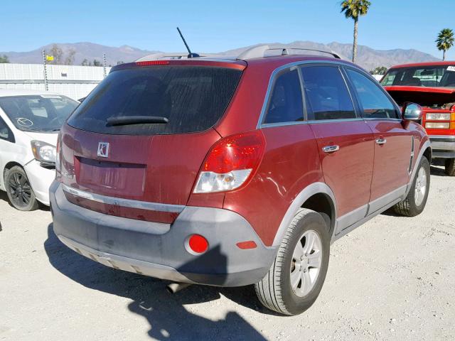 3GSCL33PX8S692730 - 2008 SATURN VUE XE BURGUNDY photo 4